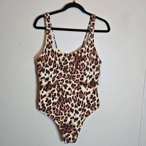 Mynah XL Leopard One Piece Bathing Suit